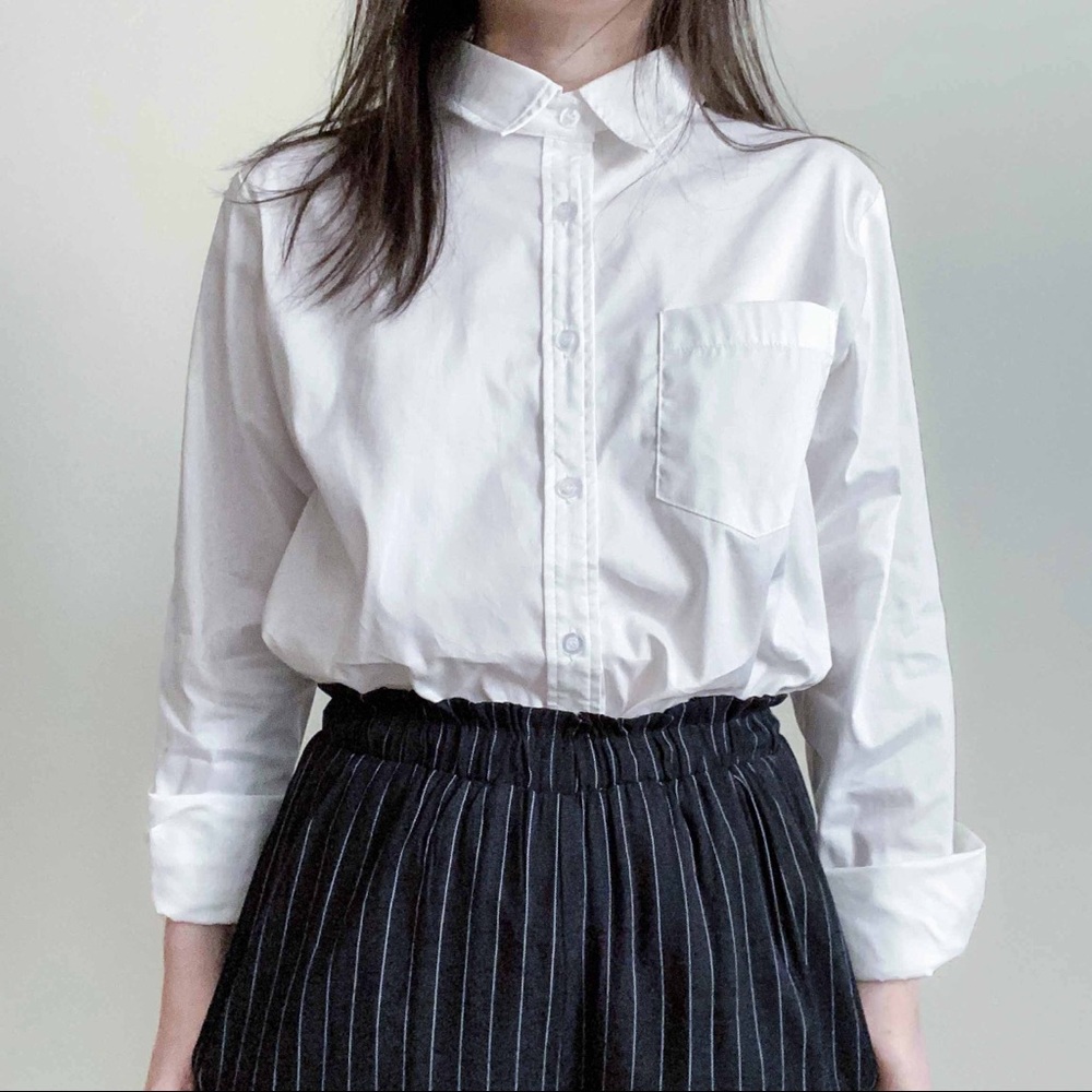🏷NWT boyfriend button-down shirt in white